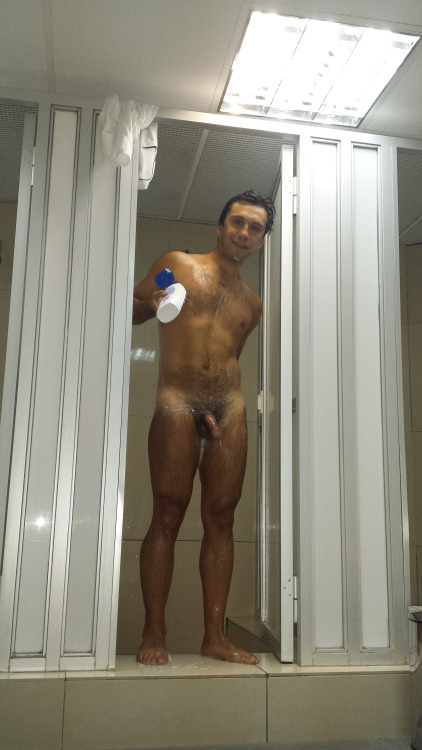 Sexy sportsman naked cock