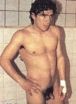 Maradona Naked in locker room