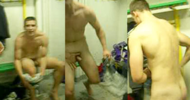 sexy-footballer-exposed in changing room