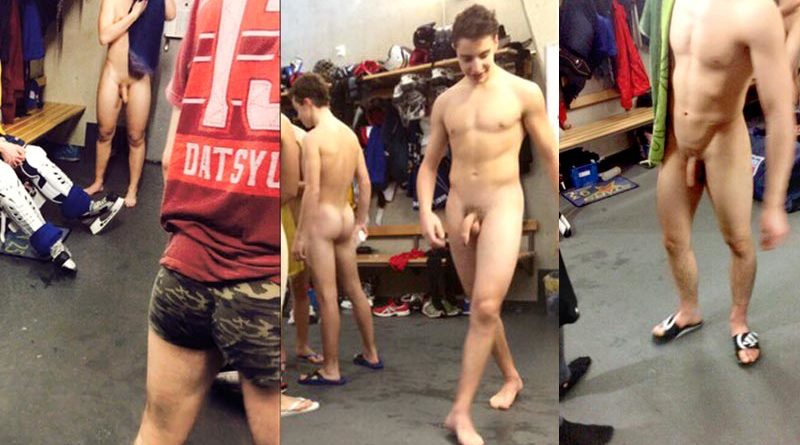 Naked In A Changing Room - Young Hockey team naked in locker room! Big dicks here! | My Own Private Locker  Room