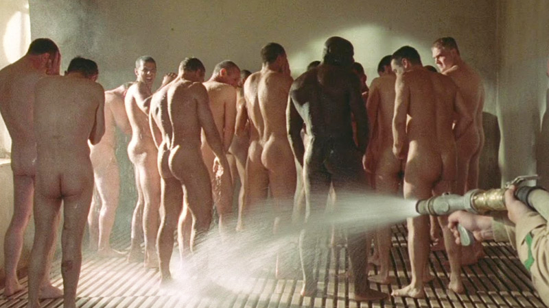Jean-Claude Van Damme naked in showers scene